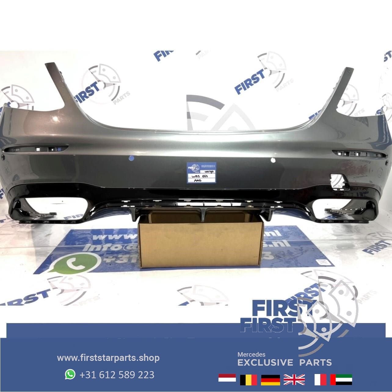 W213 E63 E63S AMG ACHTERBUMPER + DIFFUSER Mercedes E Klasse, Gebruikt, -, Ophalen of Verzenden, Achter