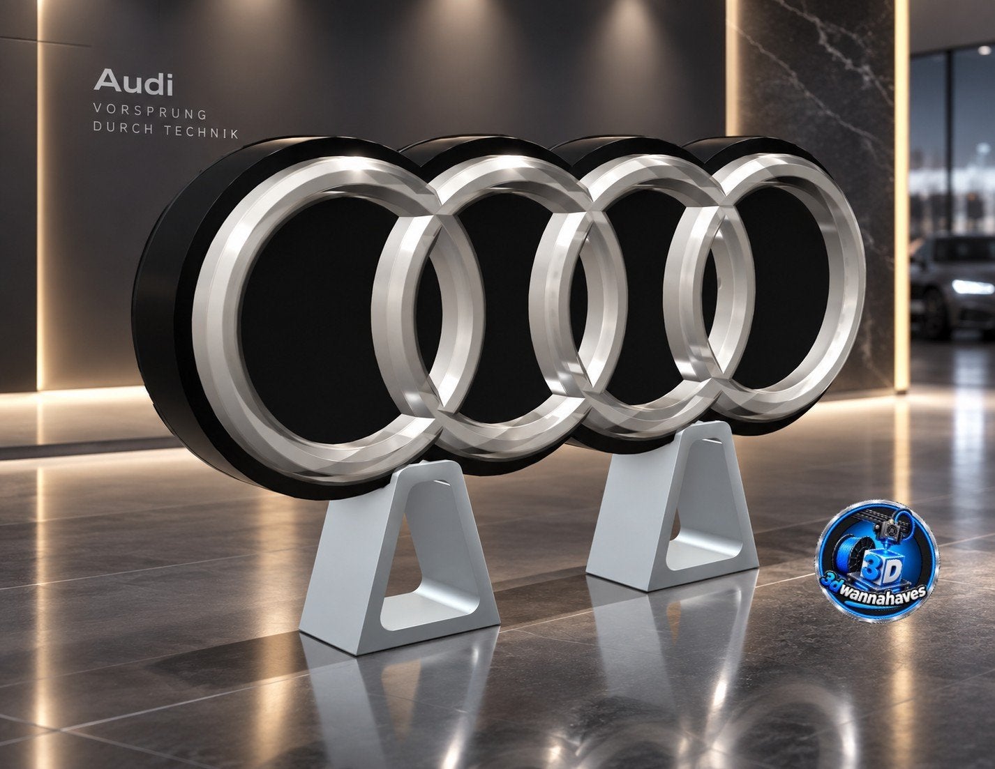 Deze Audi lichtbak is de perfecte eyecatcher voor elke Audi, Verzamelen, Ophalen of Verzenden, Nieuw, Lichtbak of (neon) lamp