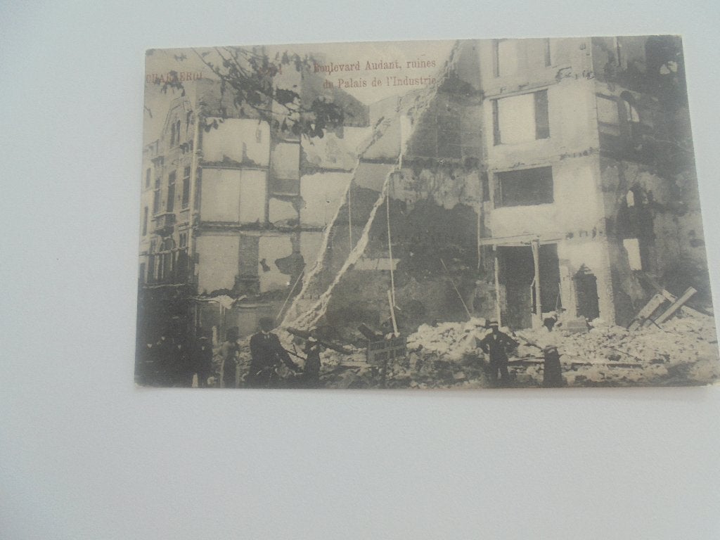 charleroi -ruines1914-18 -boulevard audant, Collections, Enlèvement ou Envoi, Avant 1920, Non affranchie, Hainaut