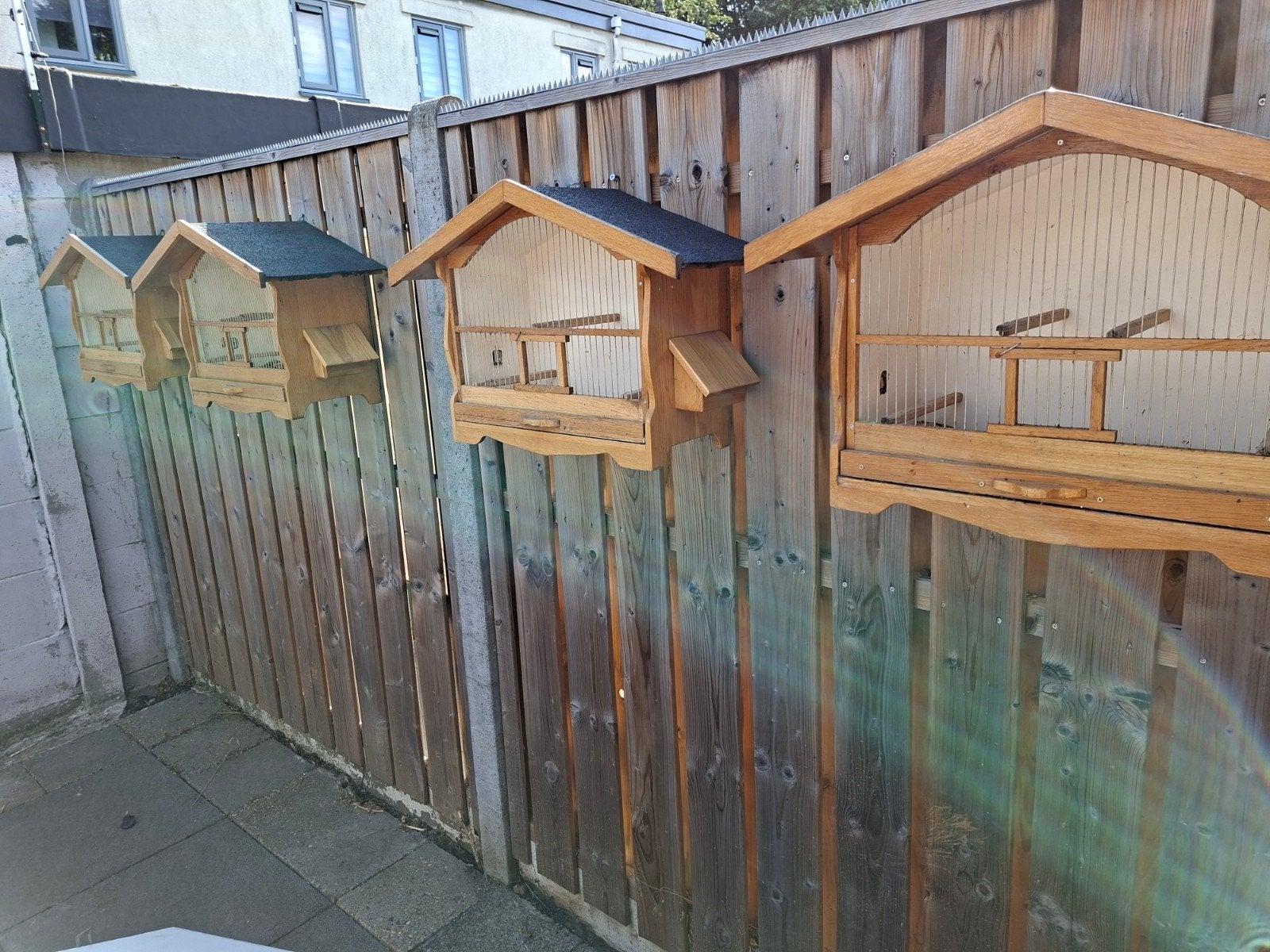 zgan hardhouten kooien, Ophalen, Zo goed als nieuw, Hout, Vogelkooi