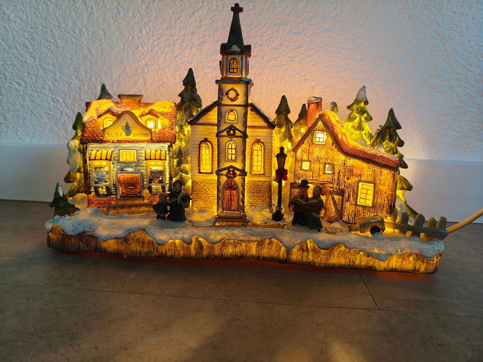 Beau village de Noël vintage avec boîte d'origine, Enlèvement ou Envoi, Comme neuf