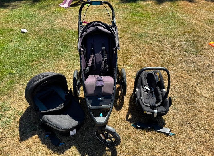 Thule 3 in een kinderwagen, Kinderen en Baby's, Gebruikt, Combiwagen, Luchtbanden, Ophalen