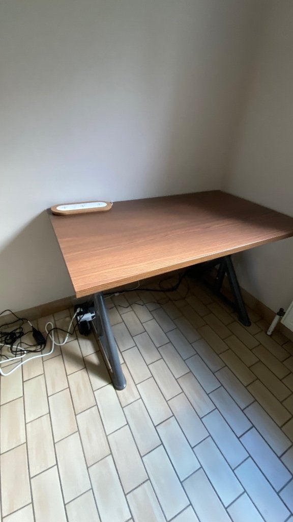 Bureau Ikea IDÅSEN brun/gris foncé, 120x70 cm, Maison & Meubles, Enlèvement, IKEA, Brun