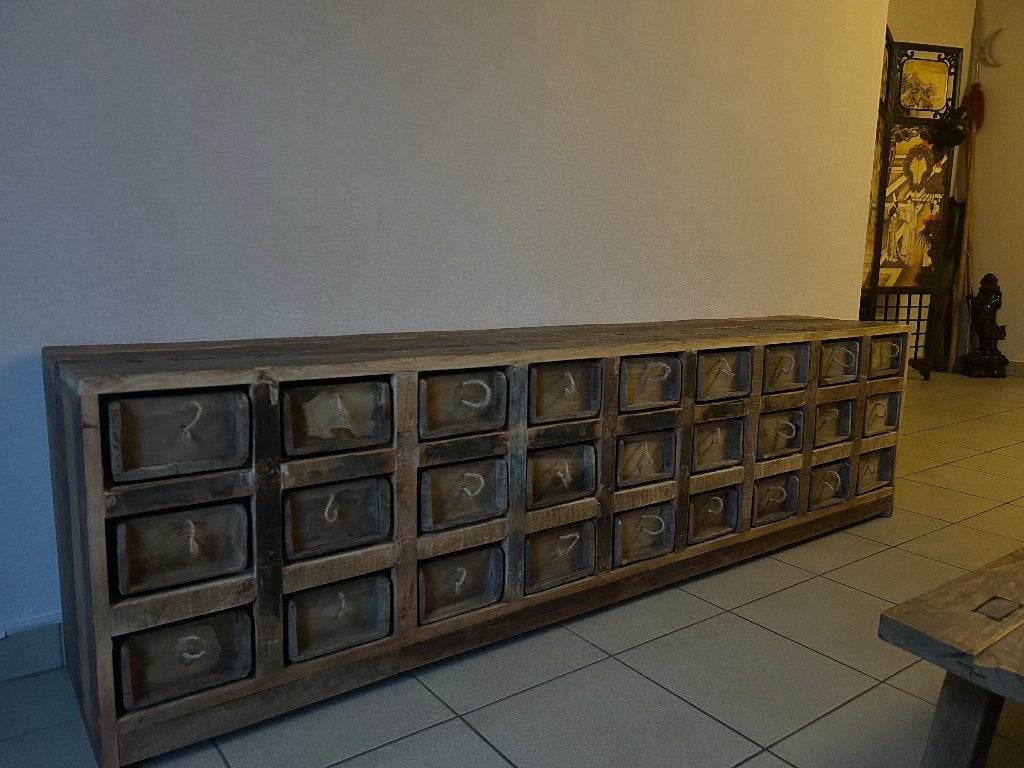 Old Chinese sideboard / dressoir / tv meubel / laag kast, Antiek en Kunst, Ophalen