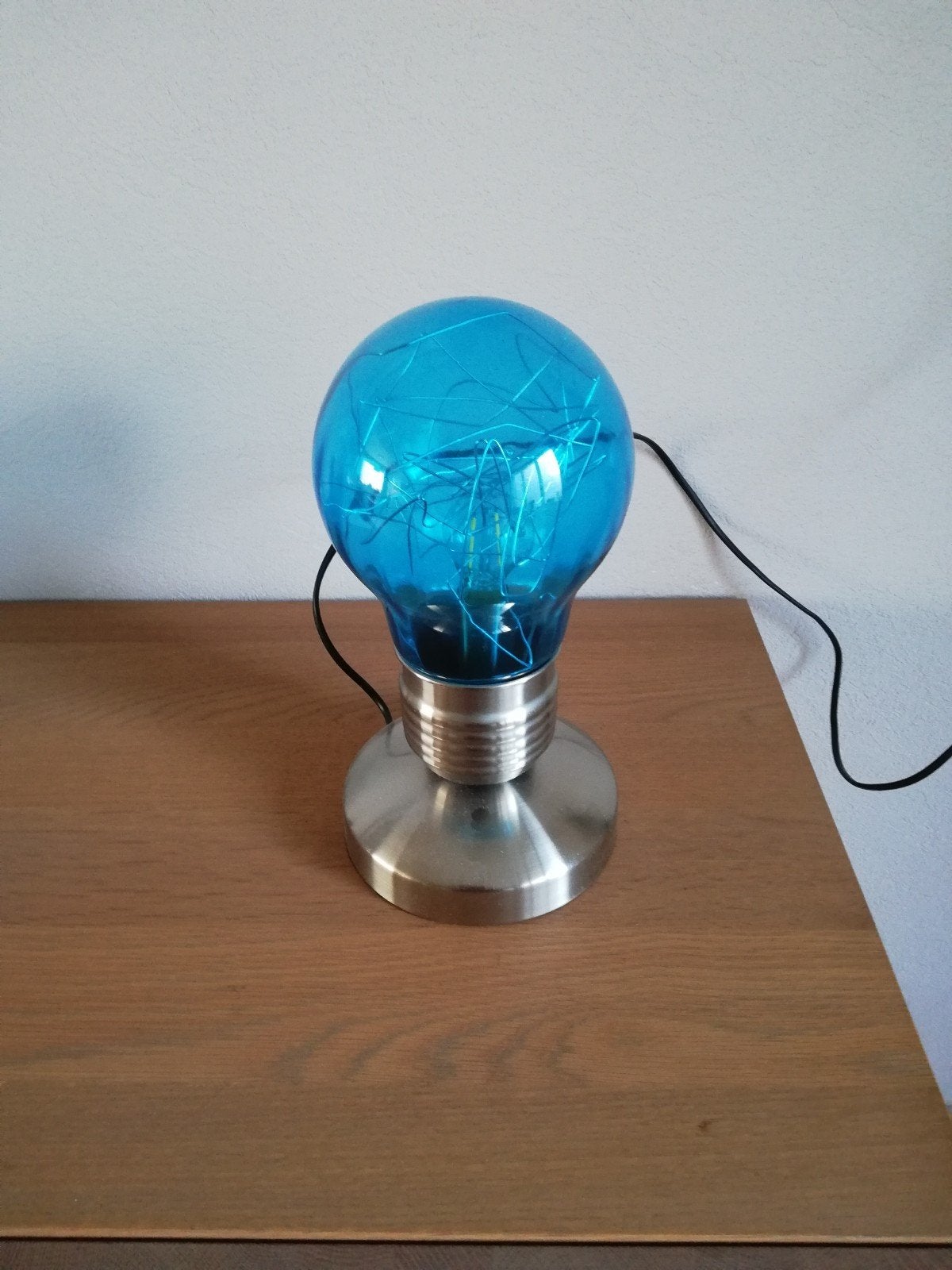 blauwe ledlamp, Ophalen, Zo goed als nieuw, Gloeilamp