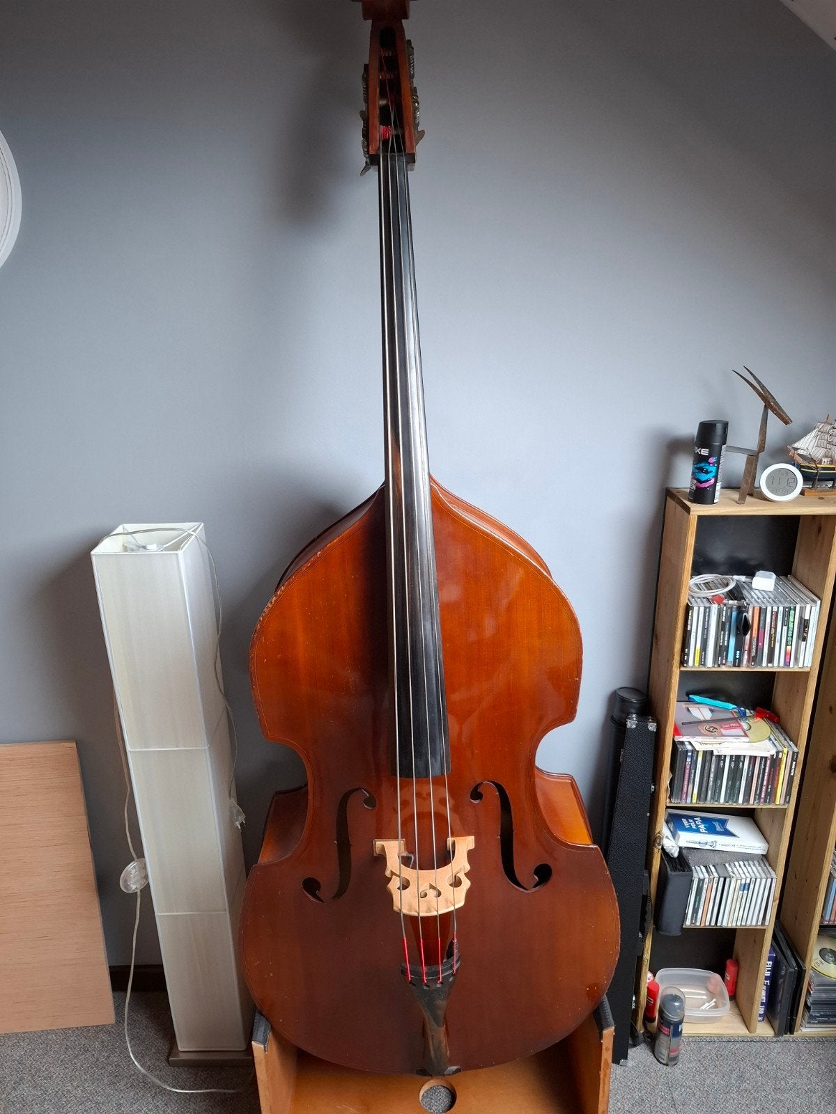 Contrabas, Musique & Instruments, Enlèvement, Utilisé, Contrebasse 3/4