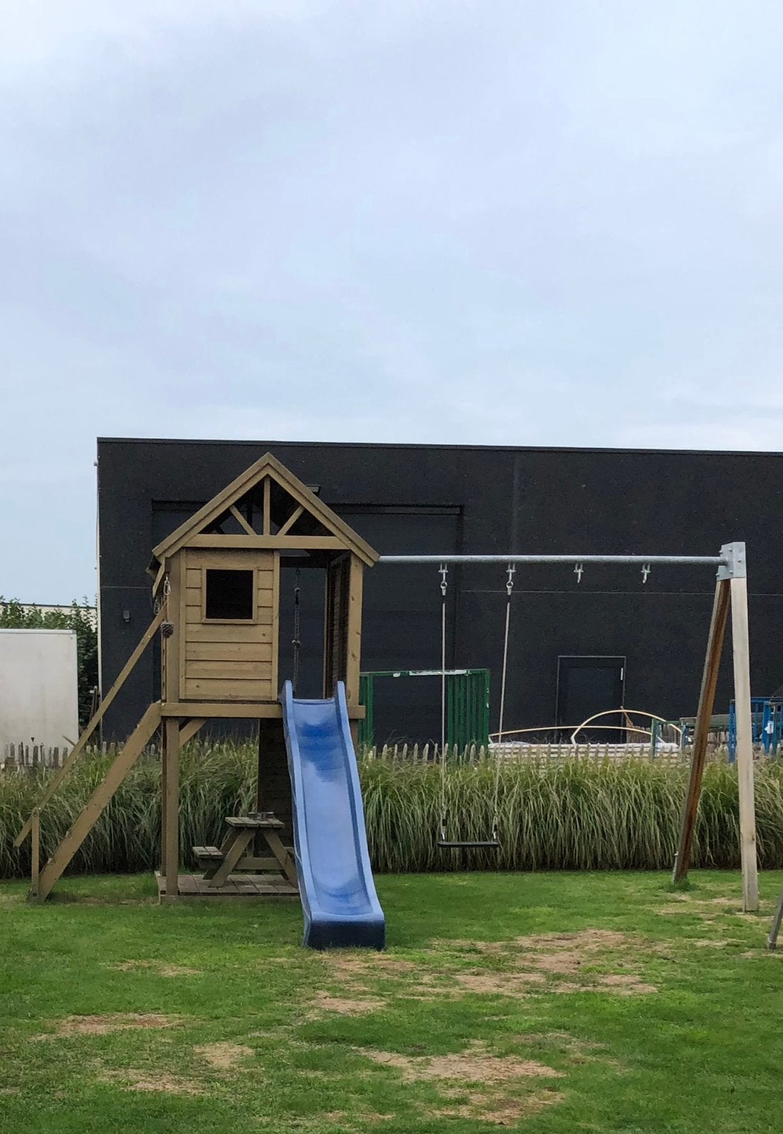 Houten Speeltuig voor in de tuin, Ophalen, Gebruikt, Glijbaan, Aanbouwonderdeel