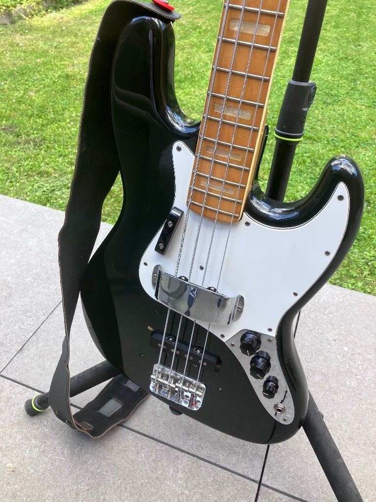 Fender Jazz Bass 1975 Black, Musique & Instruments, Instruments à corde | Guitares | Basses, Enlèvement, Utilisé, Électrique