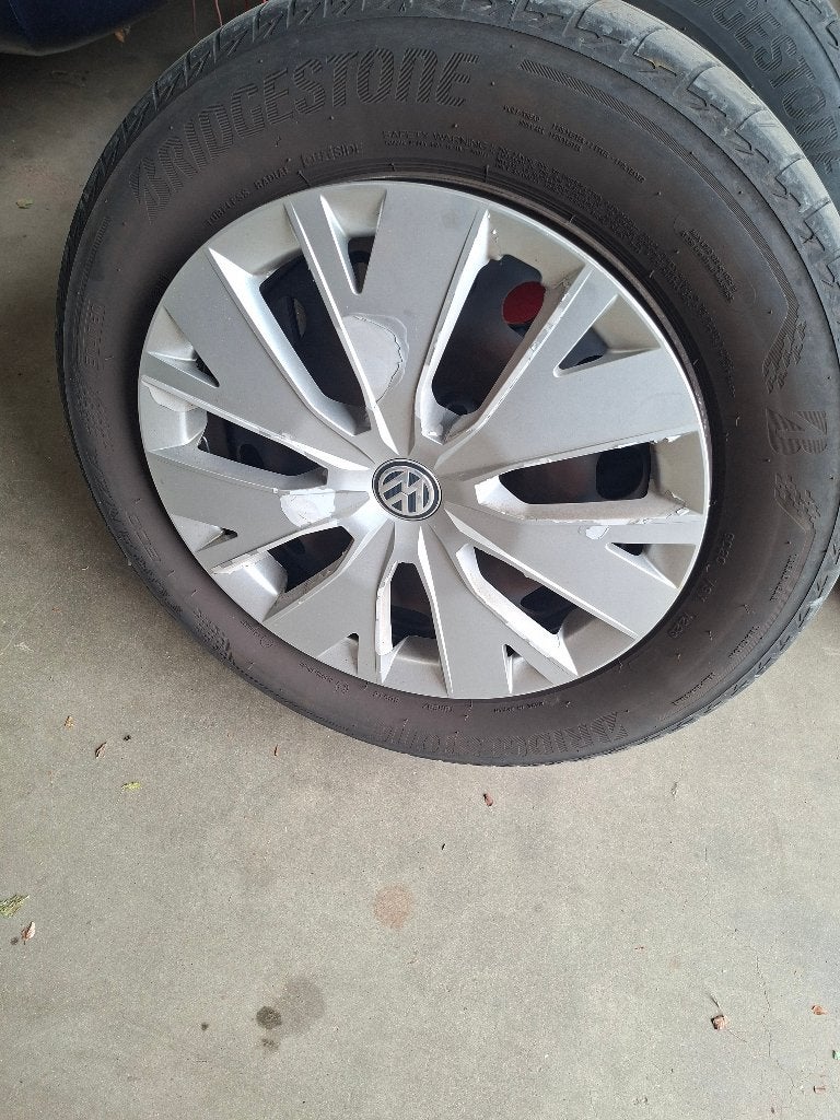 VELGEN MET BAND EN WIELDOPPEN, Auto-onderdelen, Ophalen, Gebruikt, Velg(en), 16 inch