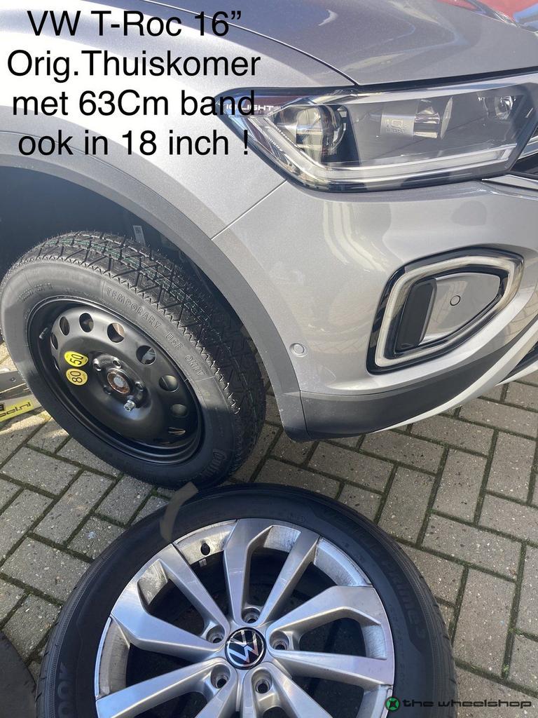 Thuiskomer Reservewiel VW Golf 7/8 T-Roc Audi A3 Octavia 16, Gebruikt, -, Banden en Velgen, VWAG