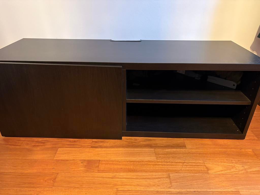 IKEA BESTÅ tv-meubel (bruin-zwart, 120x40x38 cm), Ophalen, Zo goed als nieuw