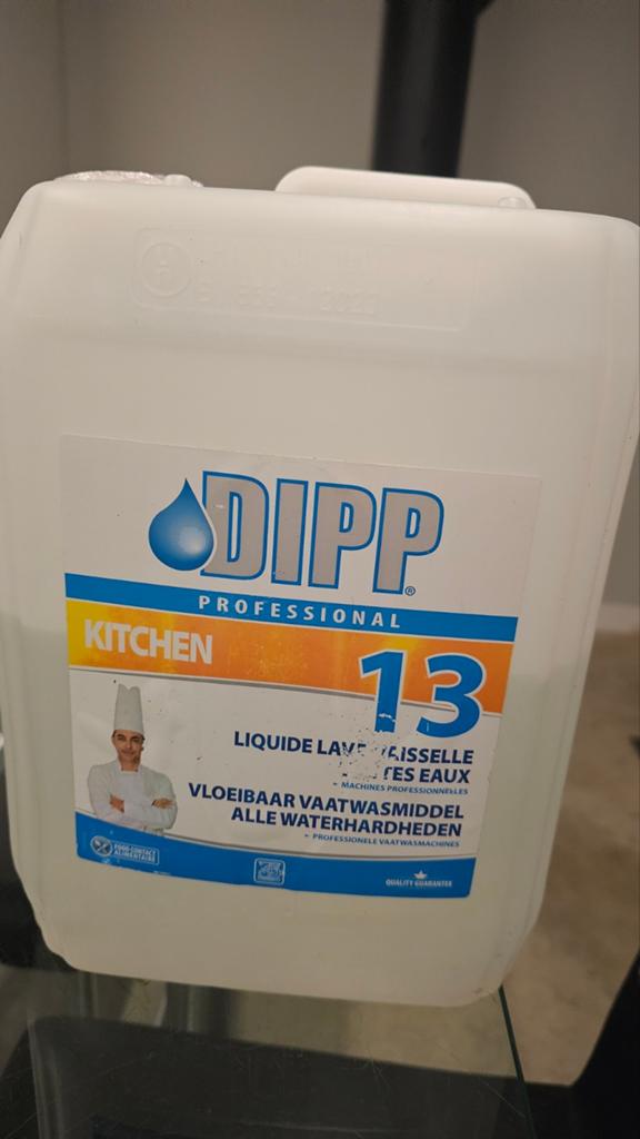 Dipp 13 vloeibaar vaatwasmiddel, Ophalen