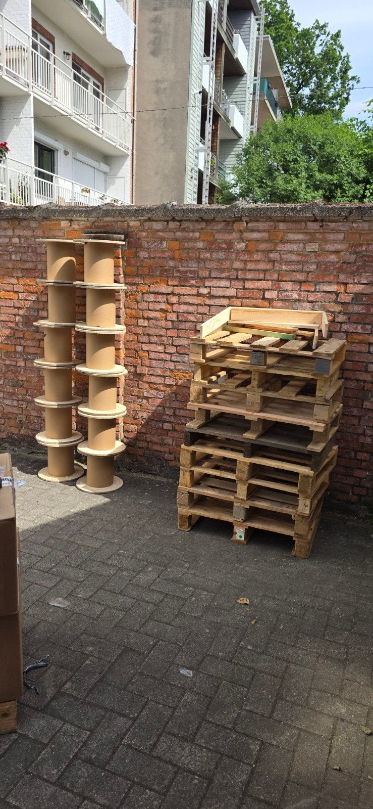 Gratis droog hout, Enlèvement