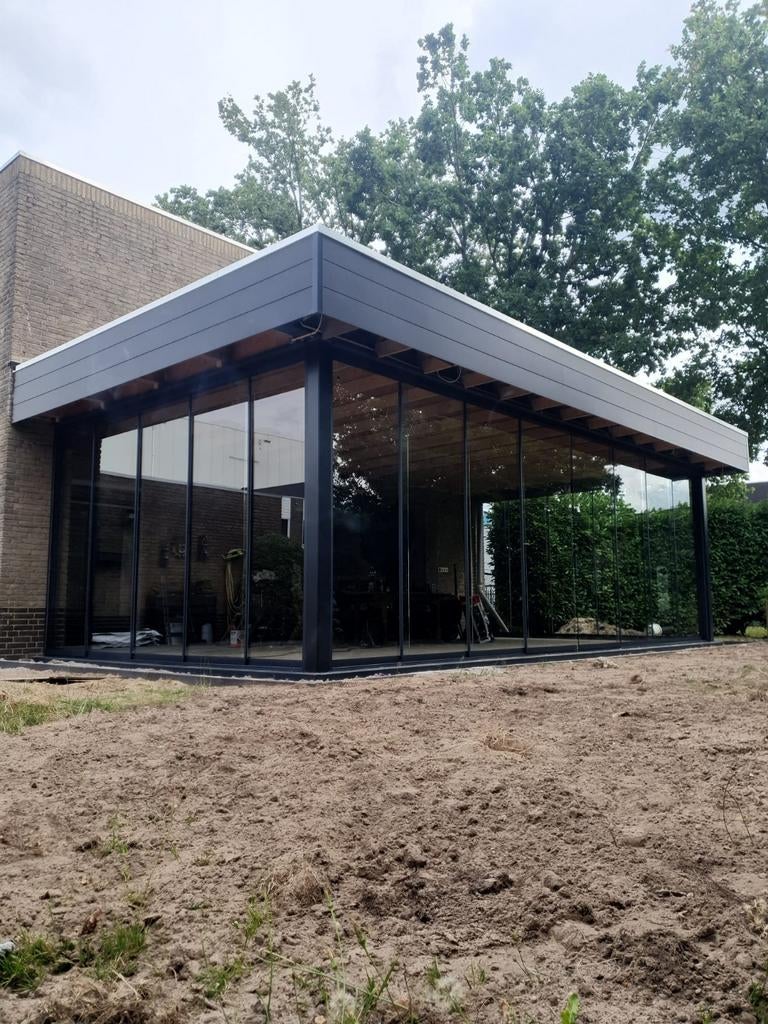 Glazen schuifwanden glazenschuifwand Glazenwand glazenpui, Tuin en Terras, Overkappingen, Ophalen of Verzenden, Veranda