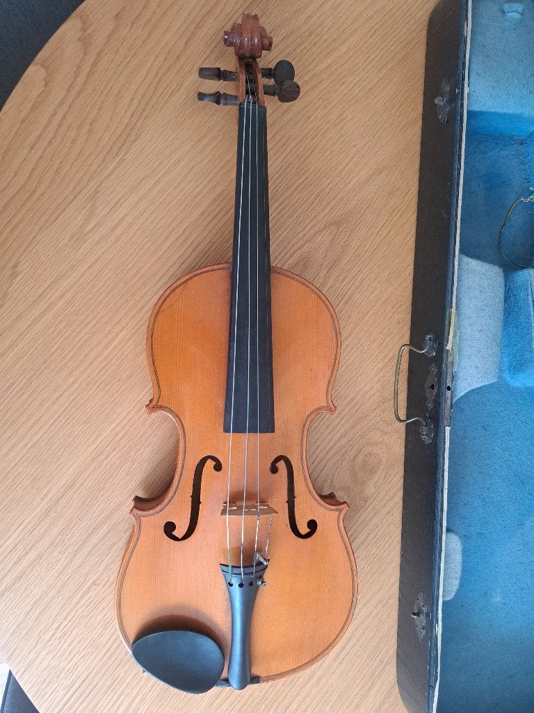 4/4 studieviool met strijkstok en koffer, Muziek en Instrumenten, Ophalen, Gebruikt, Viool, 4/4-viool