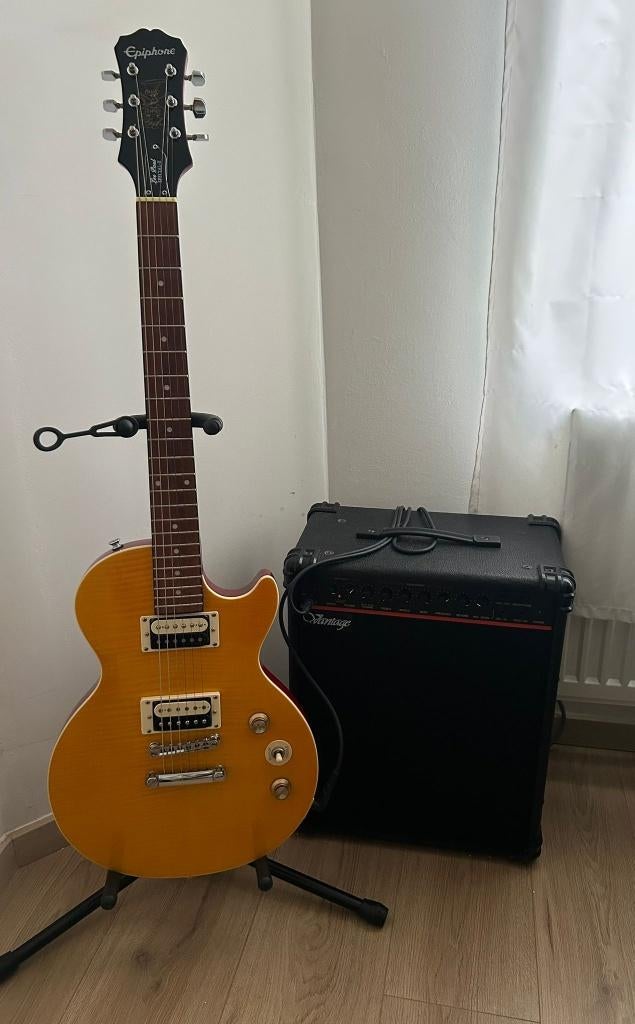 Epiphone Les Paul Slash Edition + accessoires, Epiphone, Enlèvement, Solid body, Avec ampli