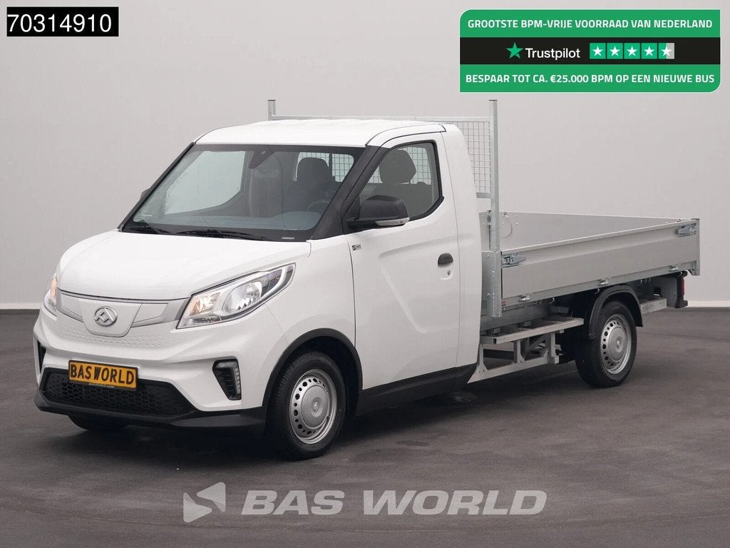 Maxus eDeliver 3 Open Laadbak 50 Kwh 327km WLTP Stad 100% El, 150 kg, Maxus, Wit, Nieuw