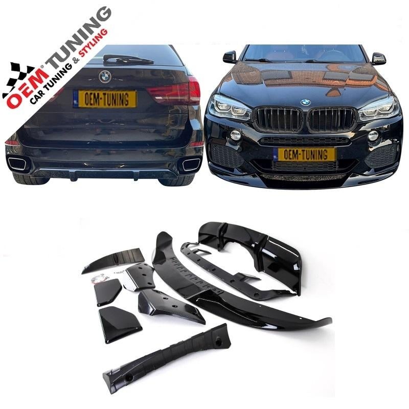 M-Tech Aero Kit voor F15 X5 serie 2014-2018 Hoogglans zwart, Auto-onderdelen, Carrosserie, Bumper, Voor, Achter, Links, Rechts