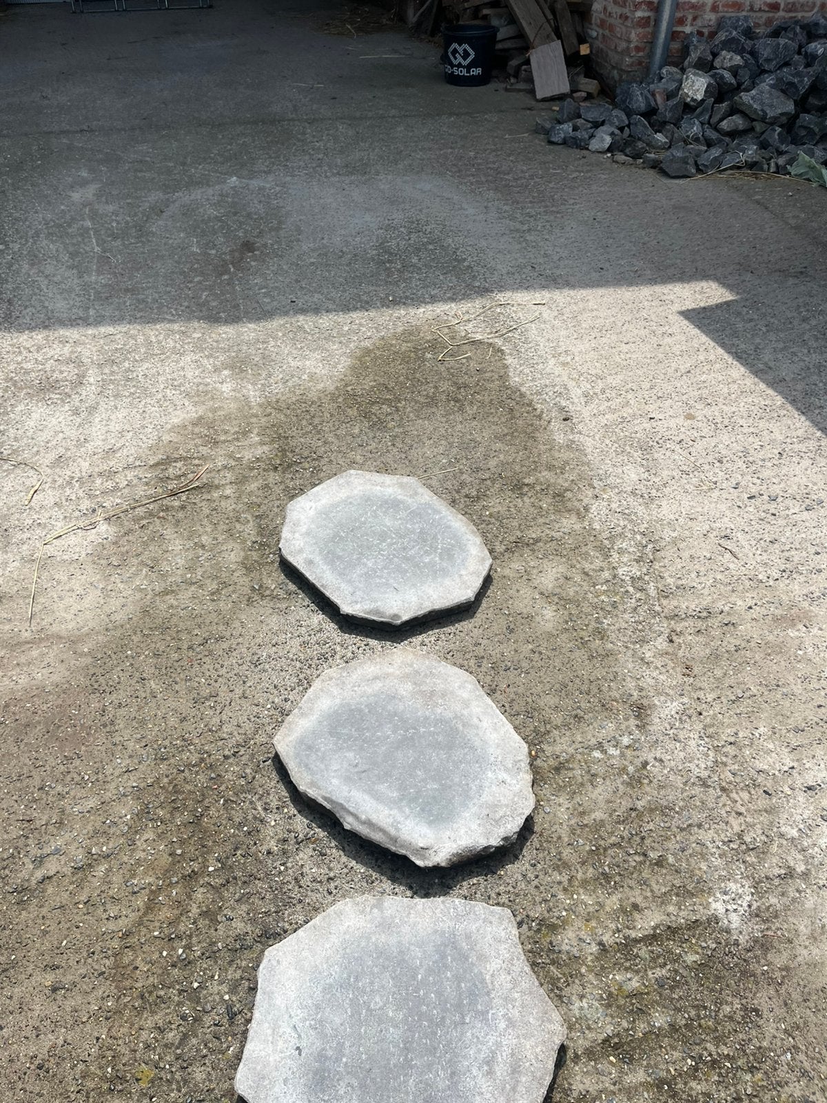 Stapstenen blauwe steen, Tuin en Terras, Ophalen, Zo goed als nieuw, Steen, Tuin