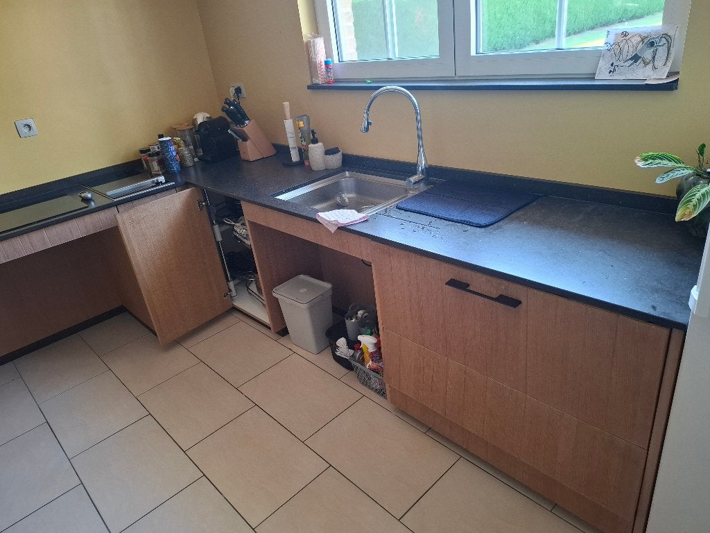 Keuken rolstoelgebruikers, Ophalen, Gebruikt, Bruin, Hoekkeuken