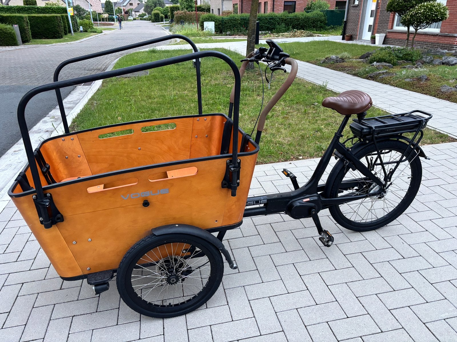 Elektrische bakfiets vogue in top staat!, Ophalen, Zo goed als nieuw