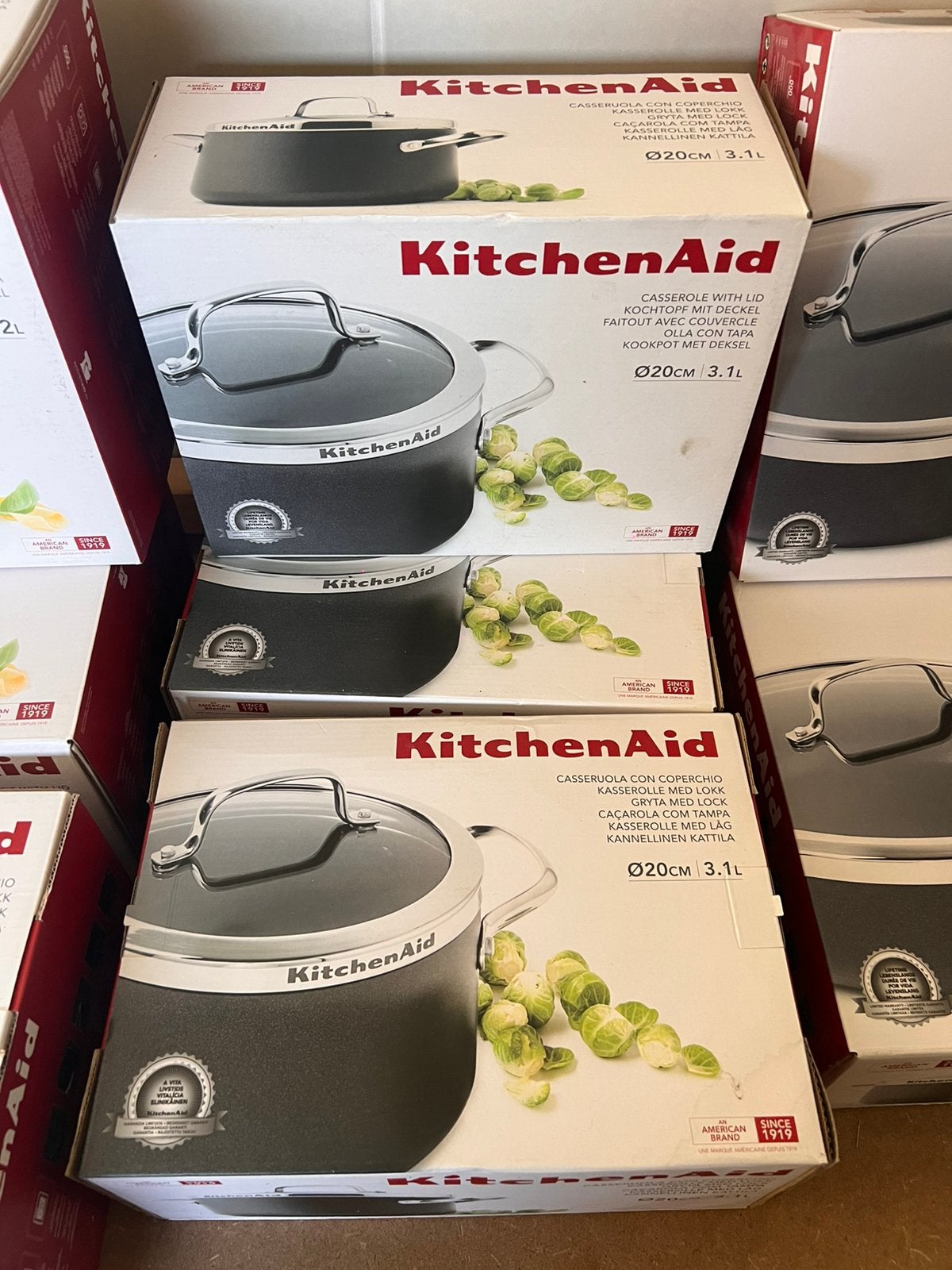 KitchenAid Kookpot met deksel 20cm 3,1l NIEUW, Maison & Meubles, Avec couvercle, Enlèvement ou Envoi, Neuf, Casserole