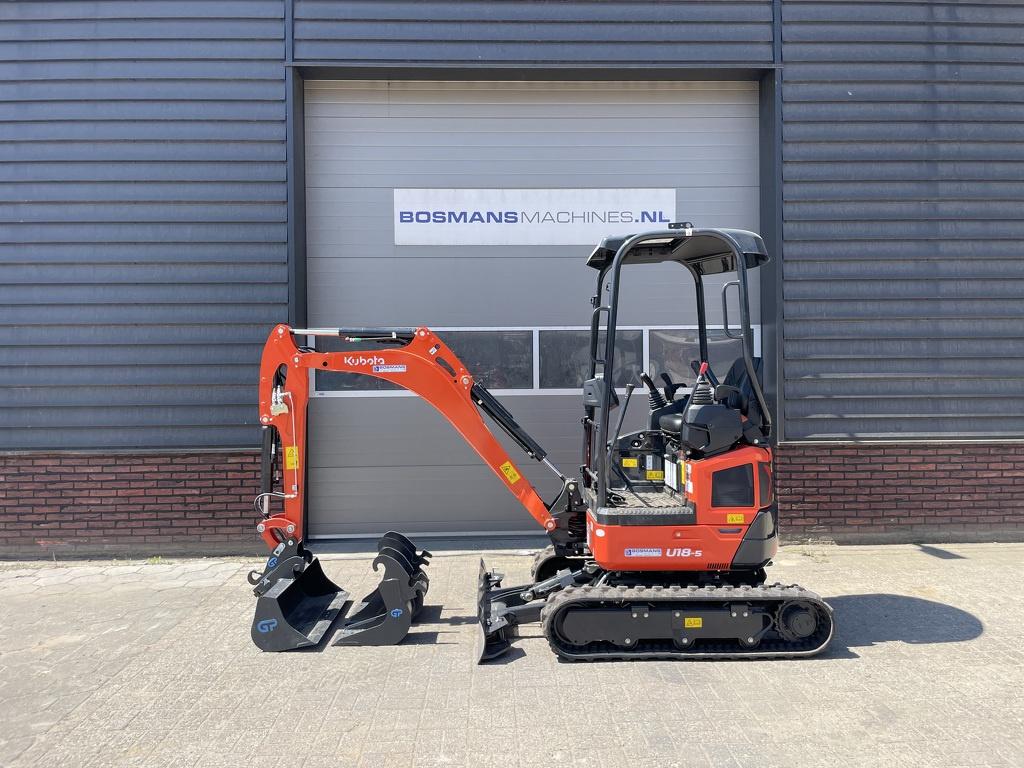 Kubota U18-5 HI minigraver NIEUW €395 LEASE, Zakelijke goederen, Machines en Bouw | Kranen en Graafmachines, Kubota Hol, Kbt_g.eu_market_surveillance@kubota.com