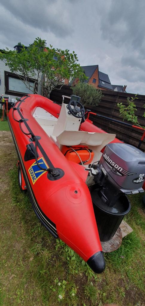 Zodiac Pro II, Rib, Watersport en Boten, Rubberboten, Ophalen, Buitenboordmotor, Zodiac