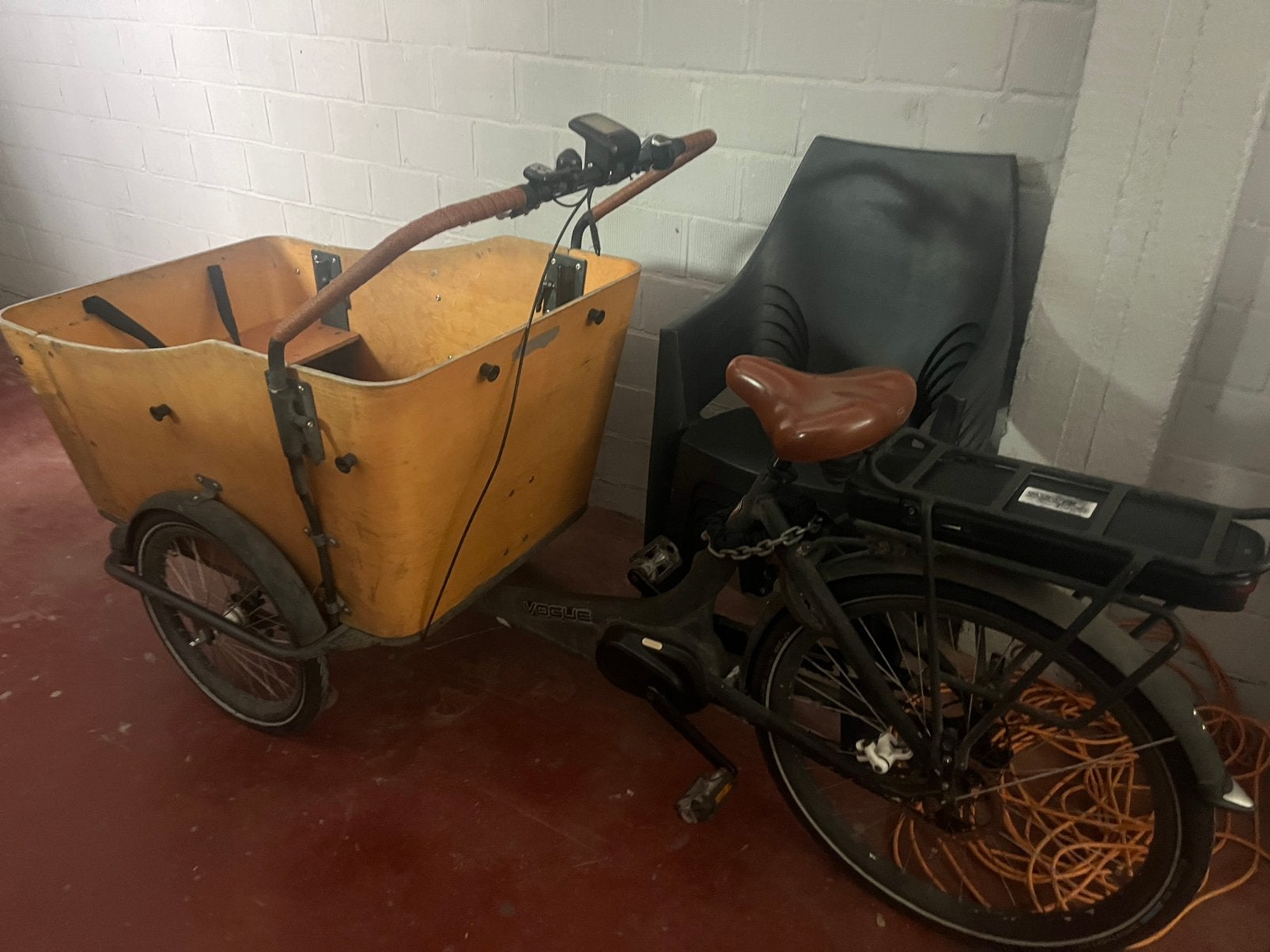 Bakfiets, Vélos & Vélomoteurs, Vélos | Vélos avec bac, Autres marques, Enlèvement, Utilisé, Électrique