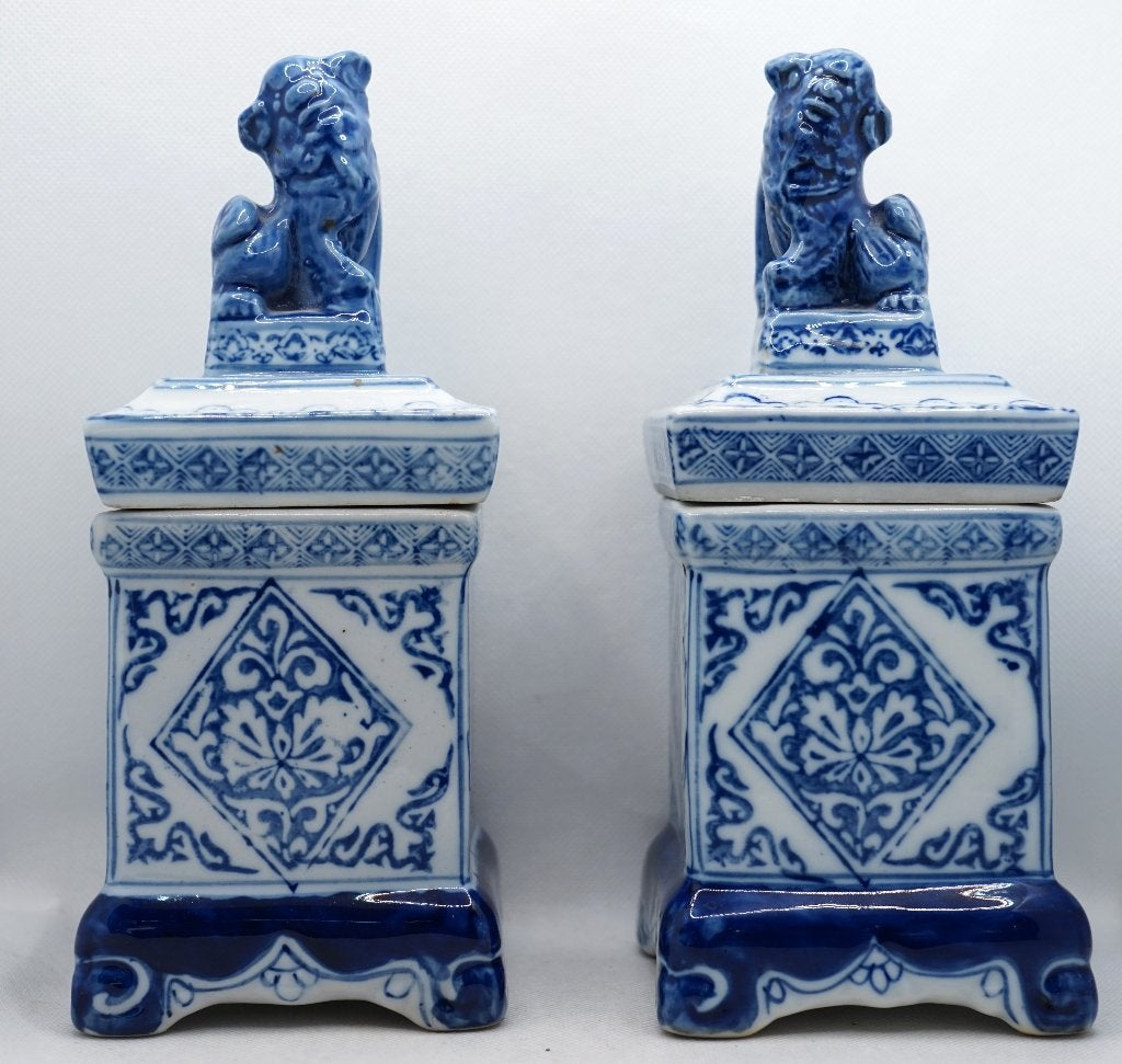 Set chinese theebussen keramiek foo honden, Antiek en Kunst, Ophalen of Verzenden