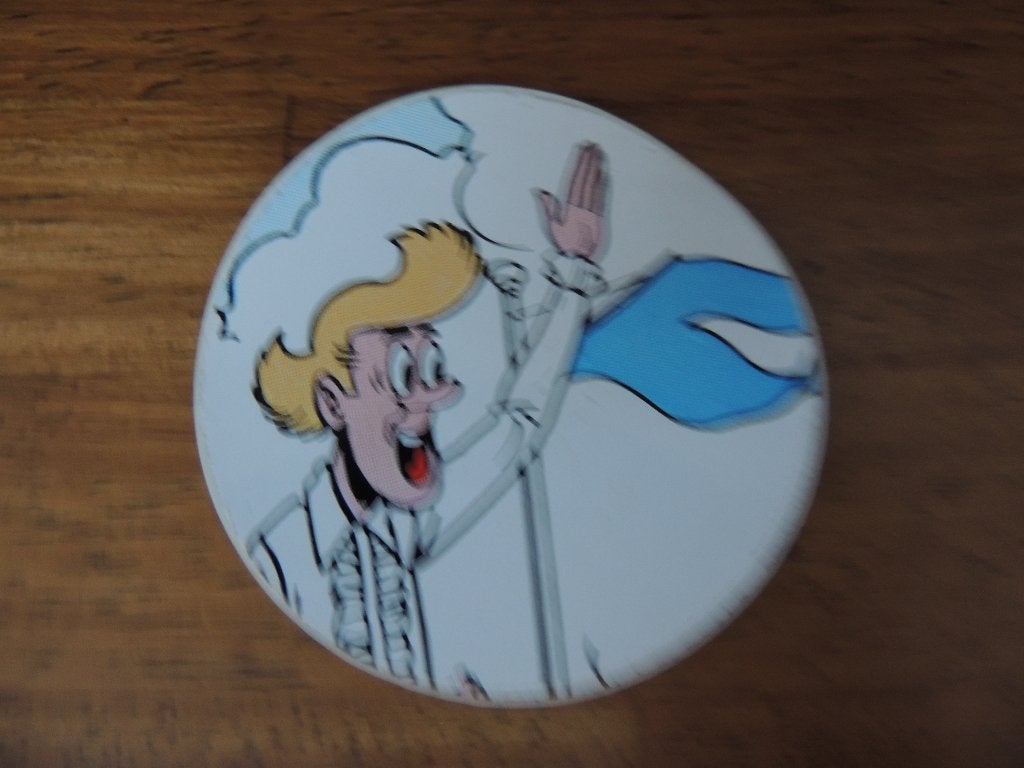 Strip Willy Vandersteen sticker, Verzenden, Zo goed als nieuw, Strip of Tekenfilm