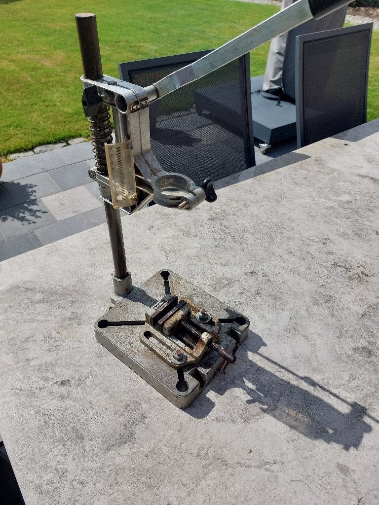 Metabo Type 790 boorstandaard met originele bankschroef, Ophalen, Gebruikt, Kolomboormachine