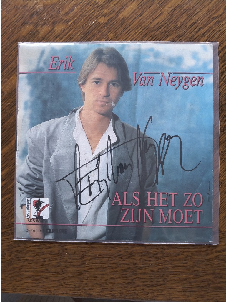 Erik van Neygen 45t met handtekening, Verzenden