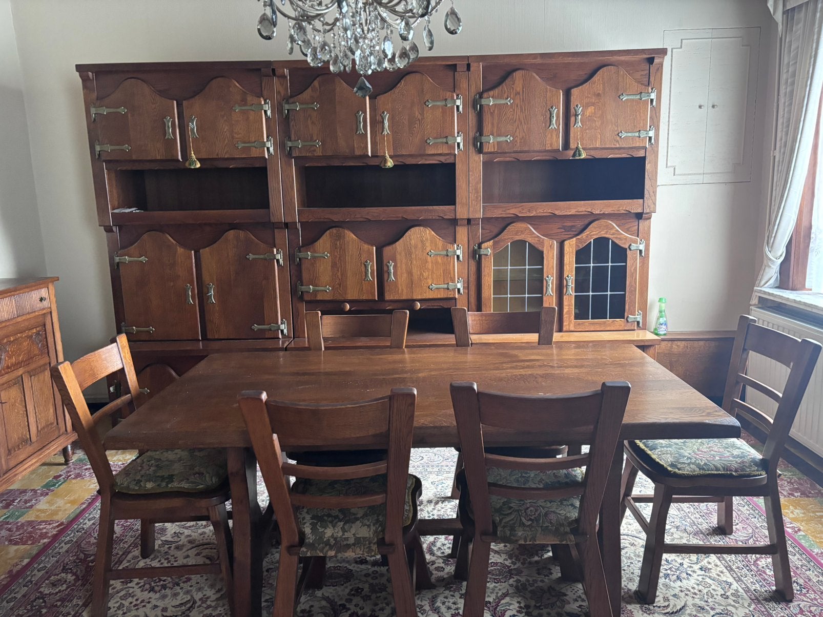 Houten tafel, Ophalen