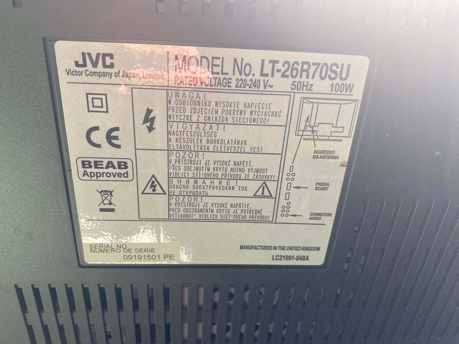 TV Scherm JVC, Ophalen, Gebruikt