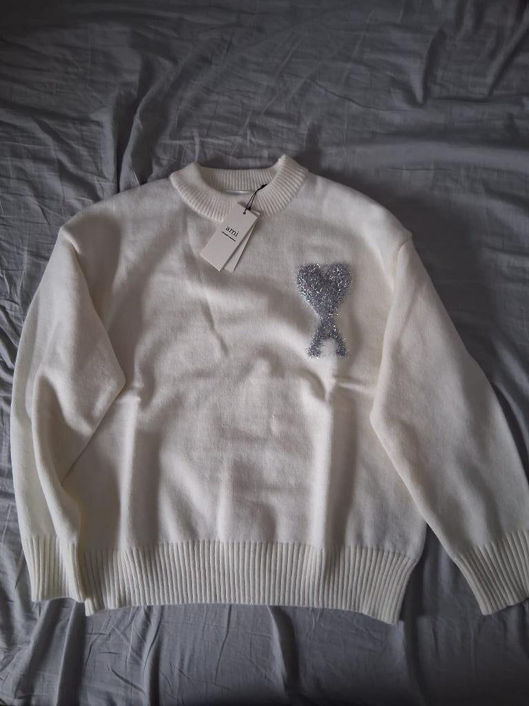 Pull Ami coeur Argent taille S, Envoi, Neuf, Taille 36 (S), Beige