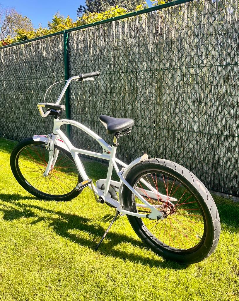 Witte beach cruiser RS, Fietsen en Brommers, Ophalen, Terugtraprem, Staal, Cruiser