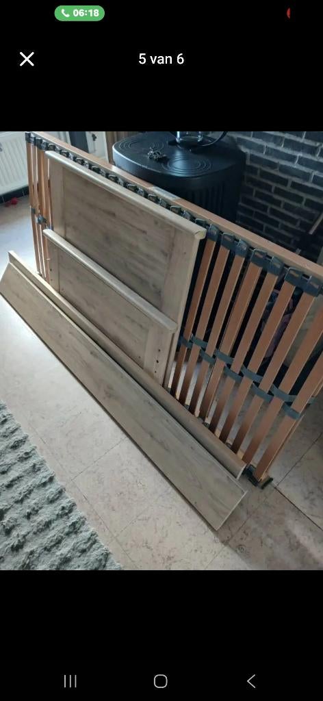1 persoonsbed met bureau, 90 cm, Enlèvement, 200 cm, Une personne