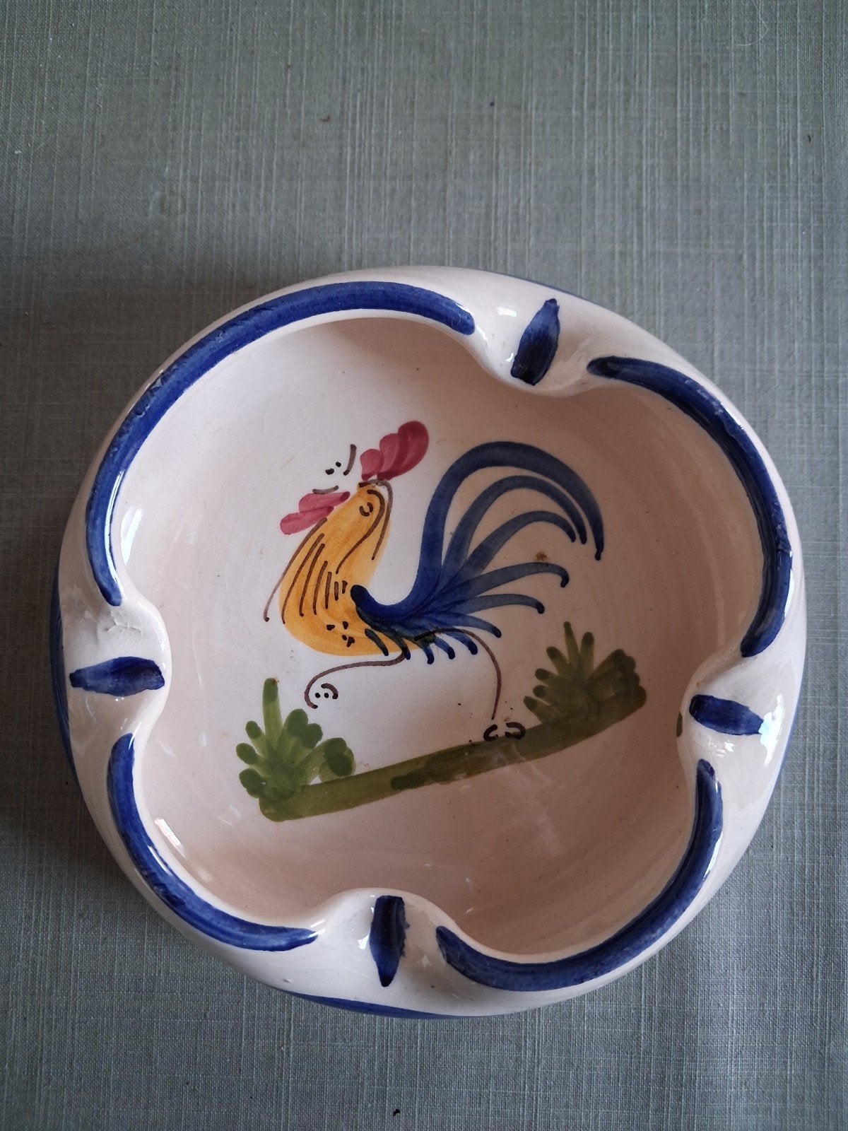 Cendrier portugais avec le coq Emblème du Portugal, Antiquités & Art, Enlèvement ou Envoi