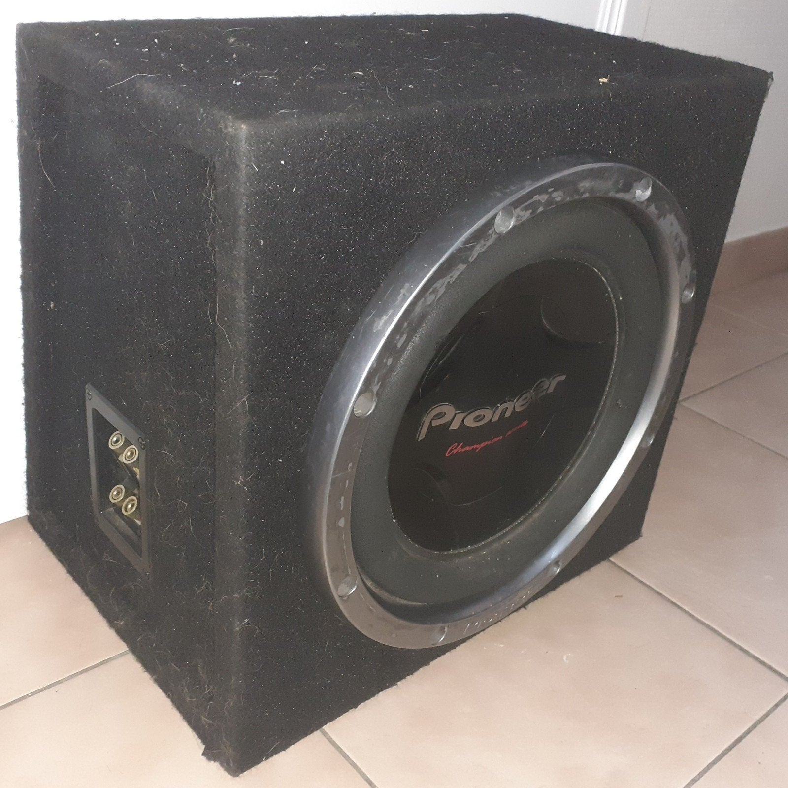 Pioneer 1200w 12inch 30cm dubbelspoel in kist, Ophalen