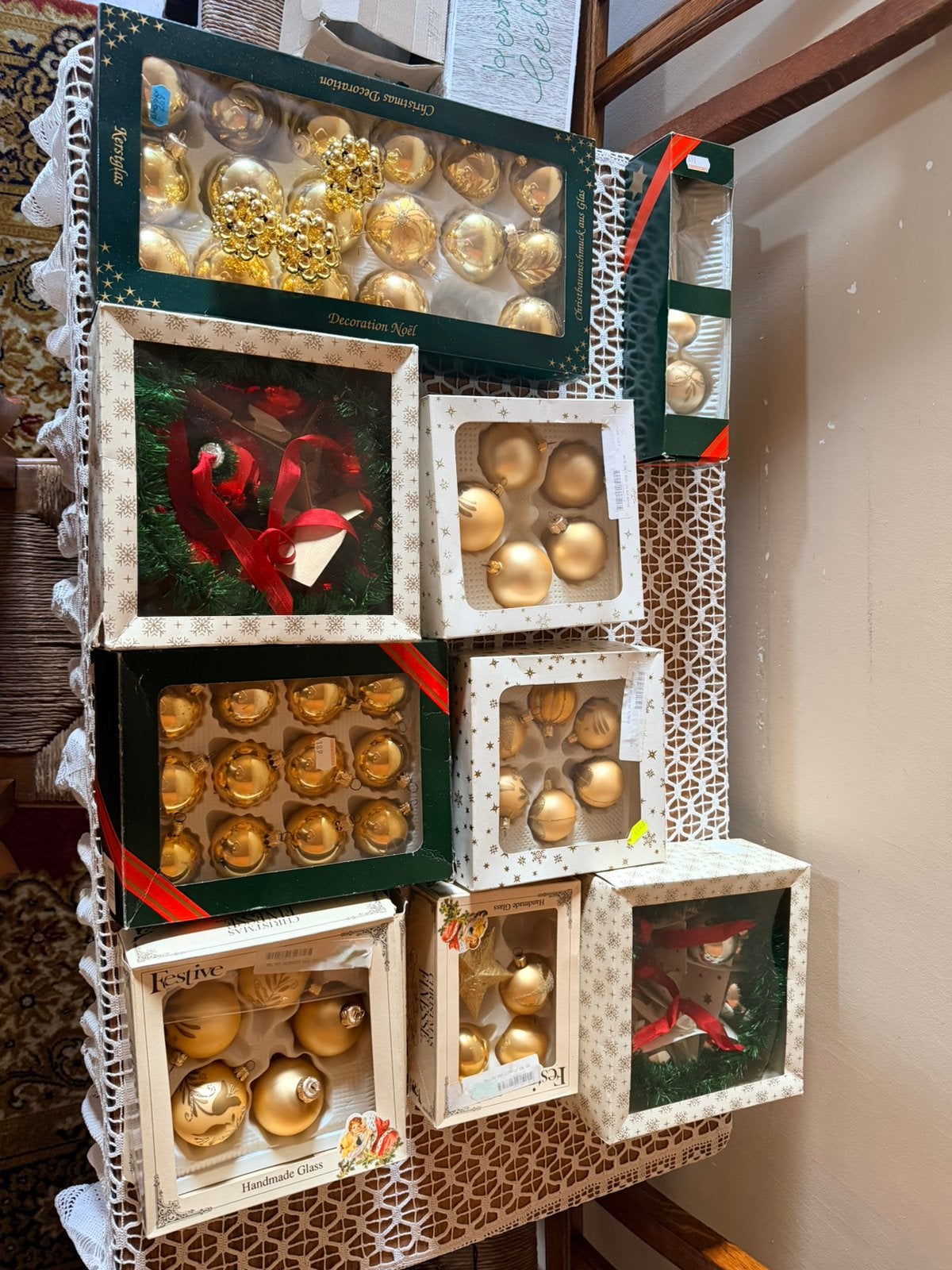 Kerstdecoratie, Ophalen, Gebruikt