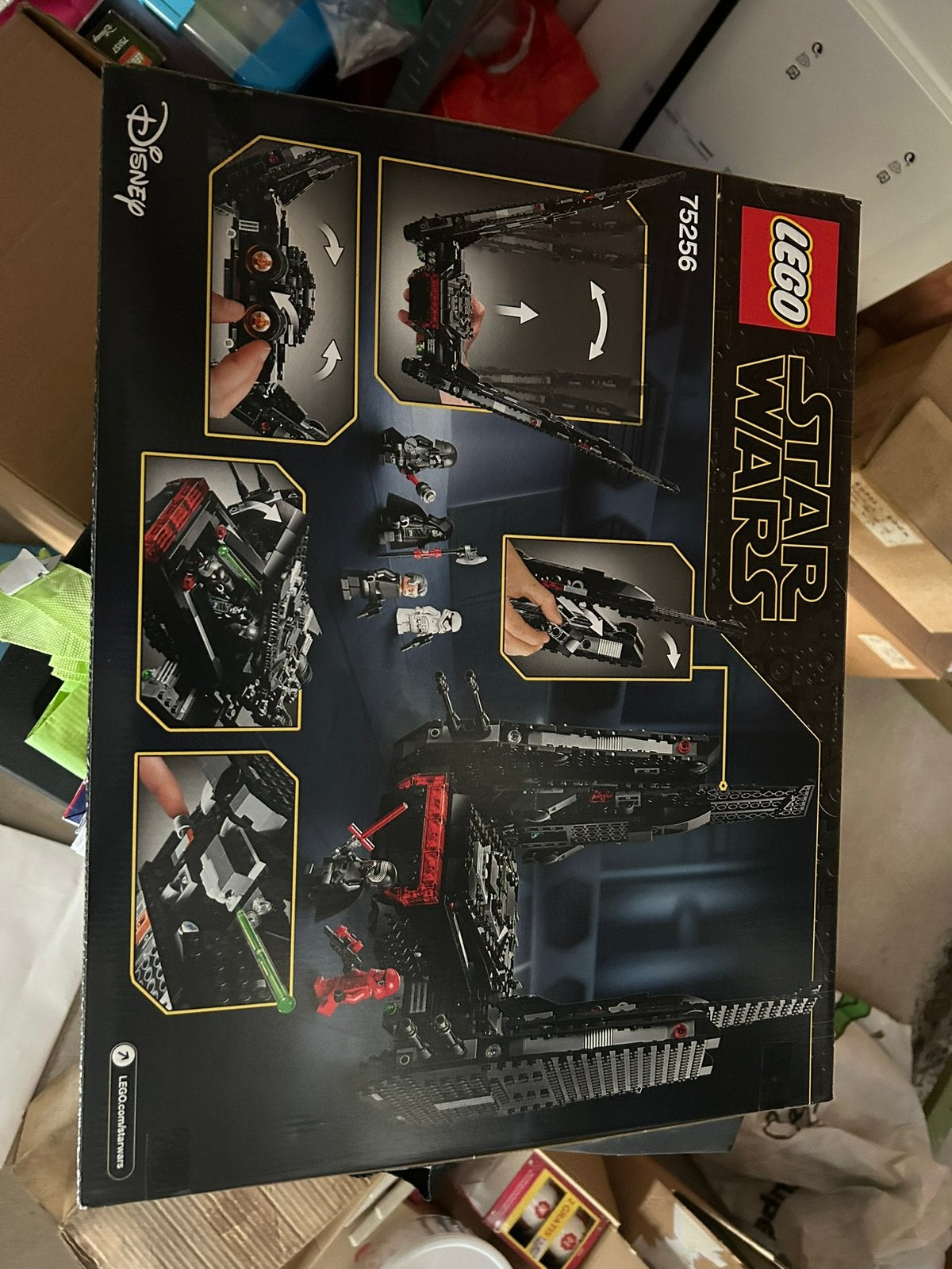 Lego 75256 Kylo Ren’s Shuttle, Ophalen of Verzenden, Zo goed als nieuw, Lego