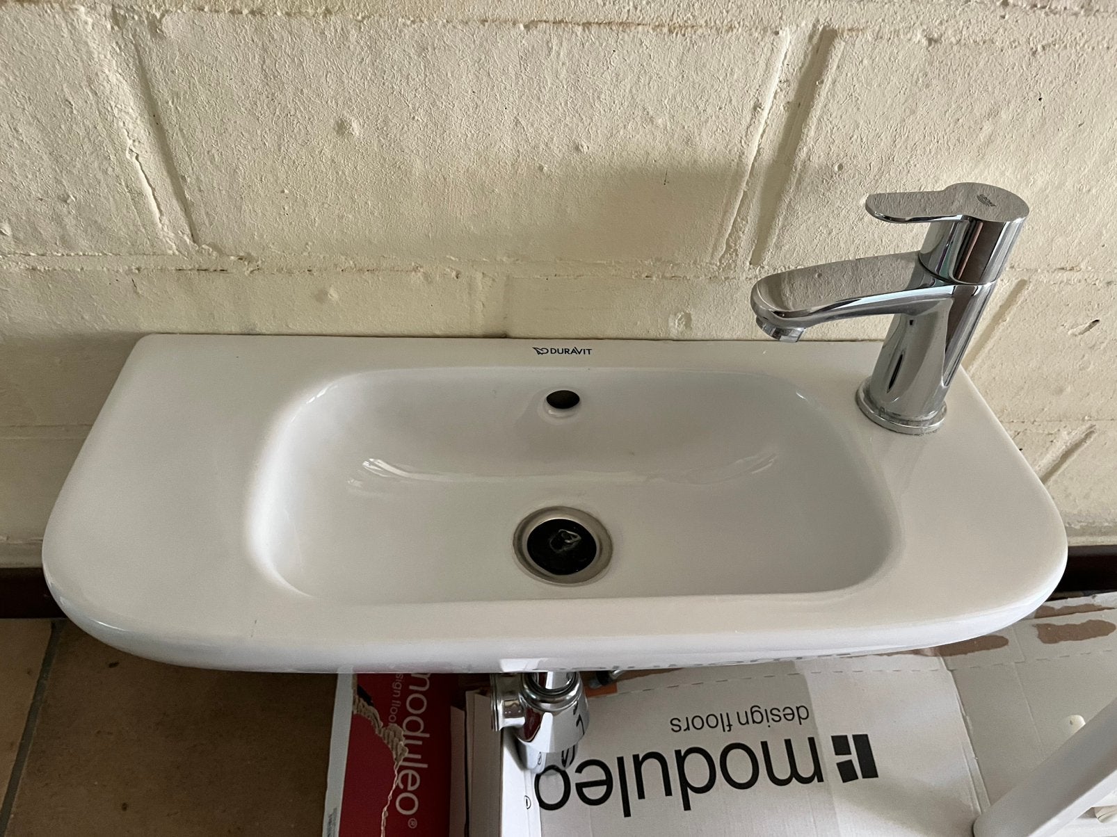 Duravit handenwasser met grohe kraan, Bricolage & Construction, Sanitaire, Enlèvement, Utilisé, Lavabo