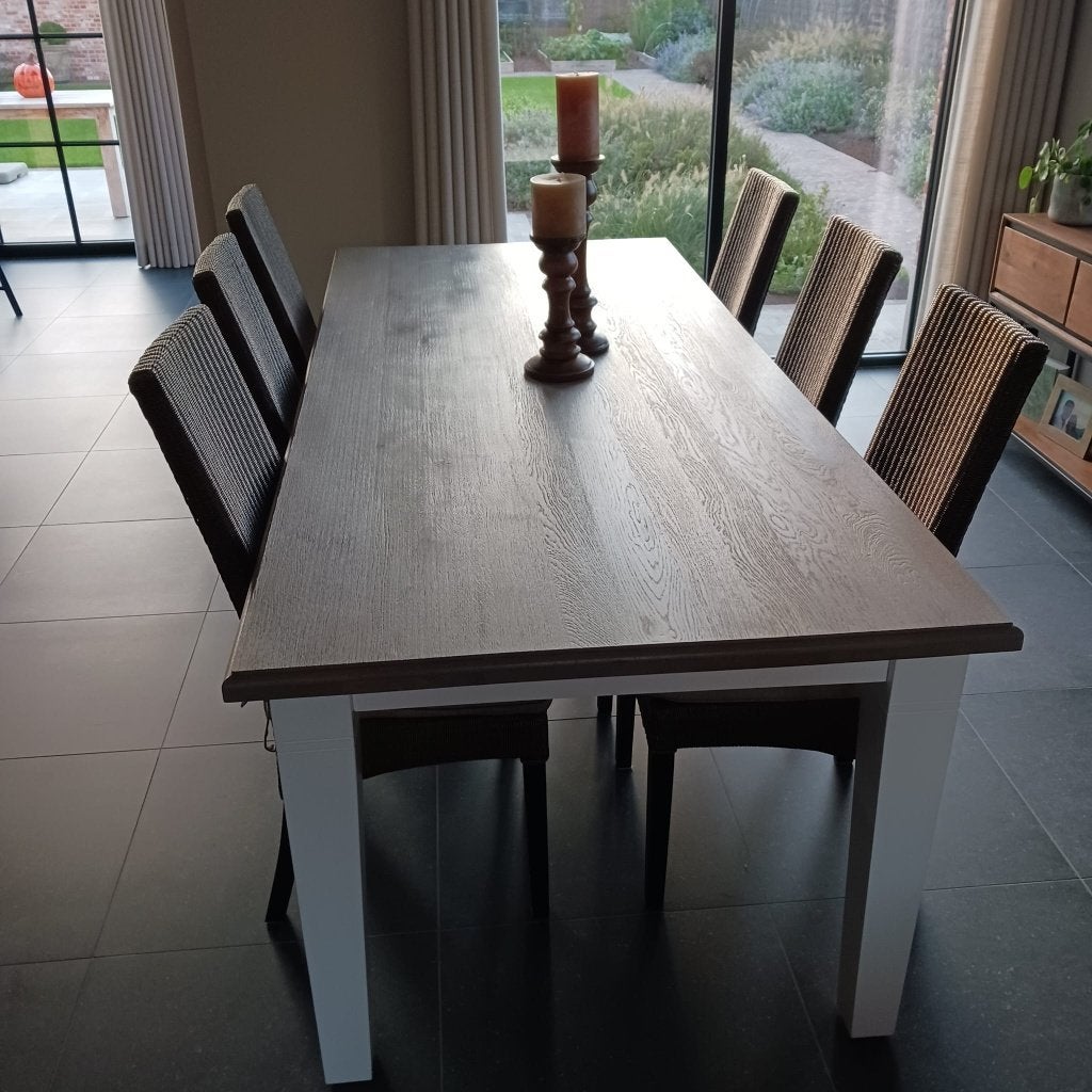 Massieve Tafel, Huis en Inrichting, Ophalen, Eikenhout, 200 cm of meer, 50 tot 100 cm
