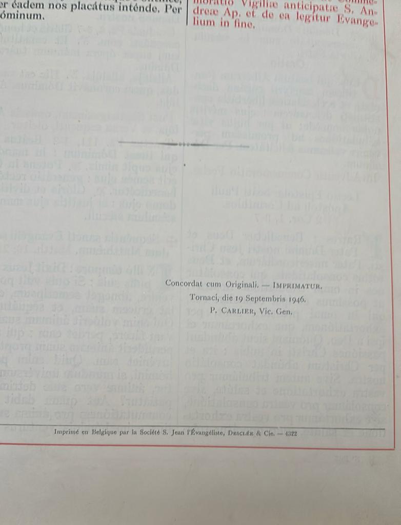 Missale romanum, Enlèvement ou Envoi, Utilisé