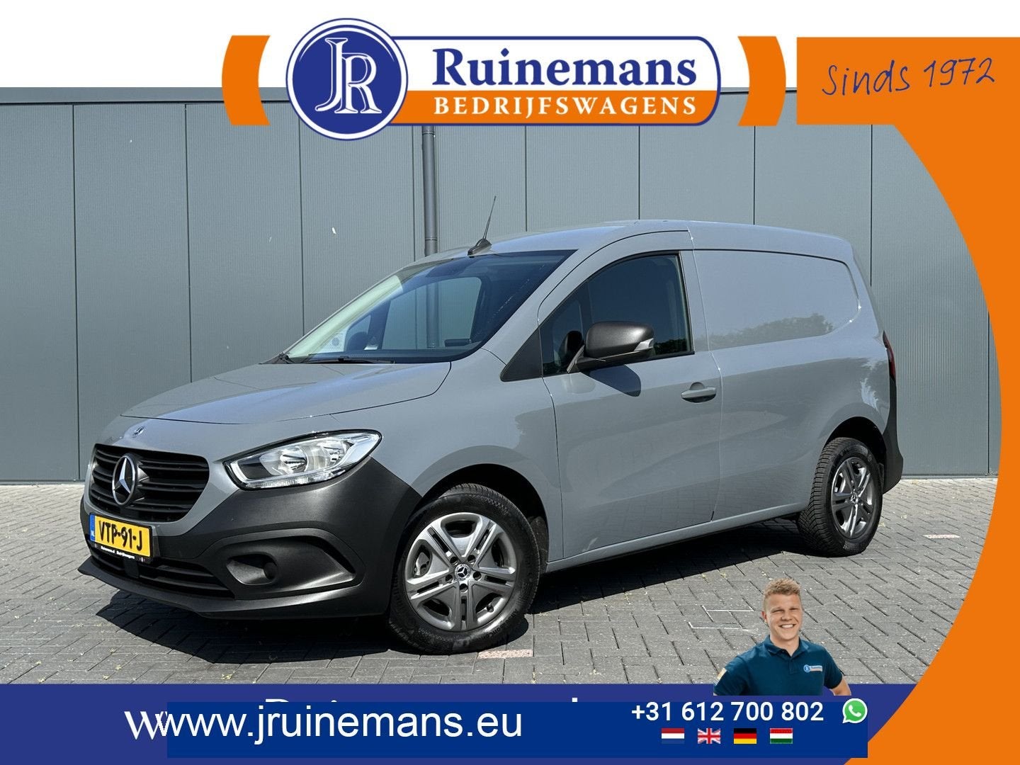 Mercedes-Benz Citan 110 CDI AUTOMAAT / L1H1 / 1e EIG. / CAME, Argent ou Gris, Achat, 149 g/km, Mercedes-Benz