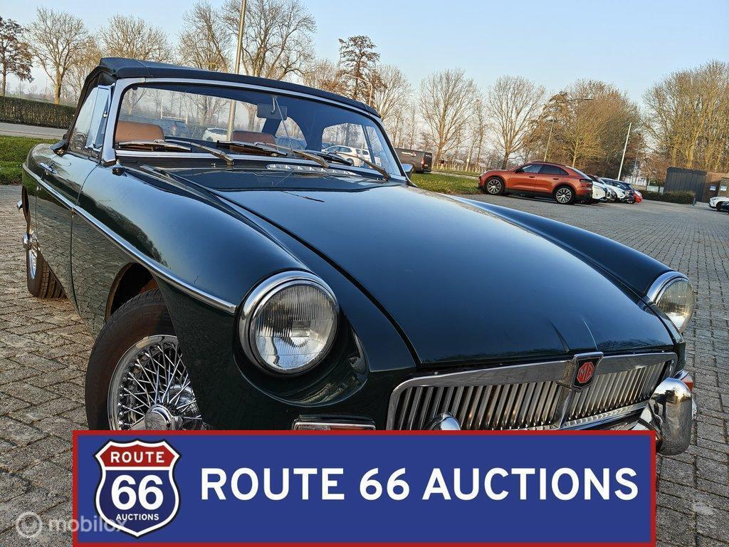 MG MGB Cabriolet | 1970 | Route 66 Auctions, Zwart, Bedrijf, Handgeschakeld, Overige carrosserie