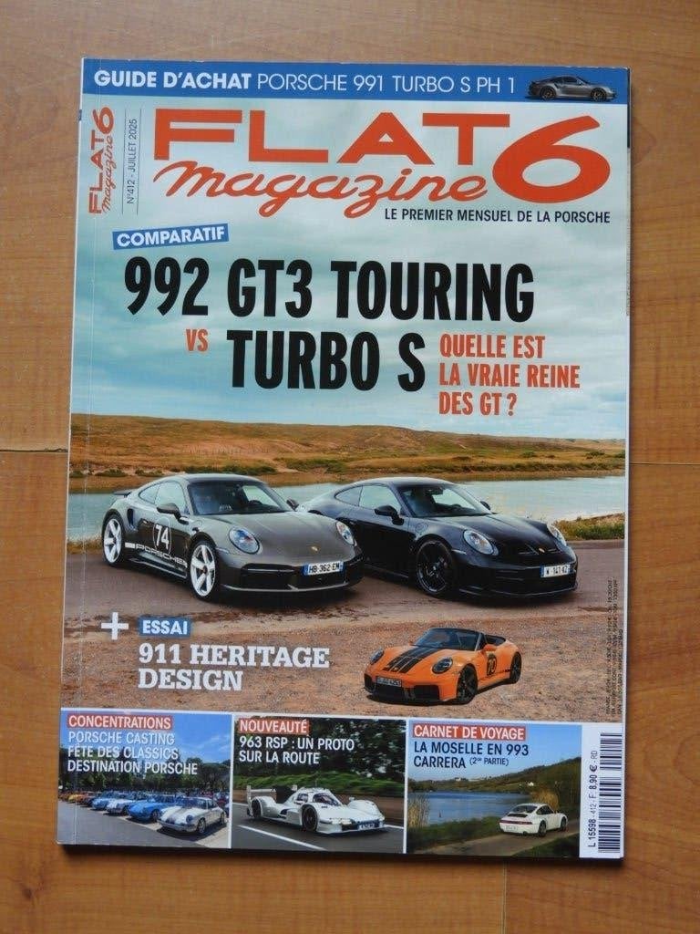 Flat6 Magazine - Mensuel de la Porsche num. 412 - JUIL 2025, Enlèvement ou Envoi, Comme neuf, Porsche