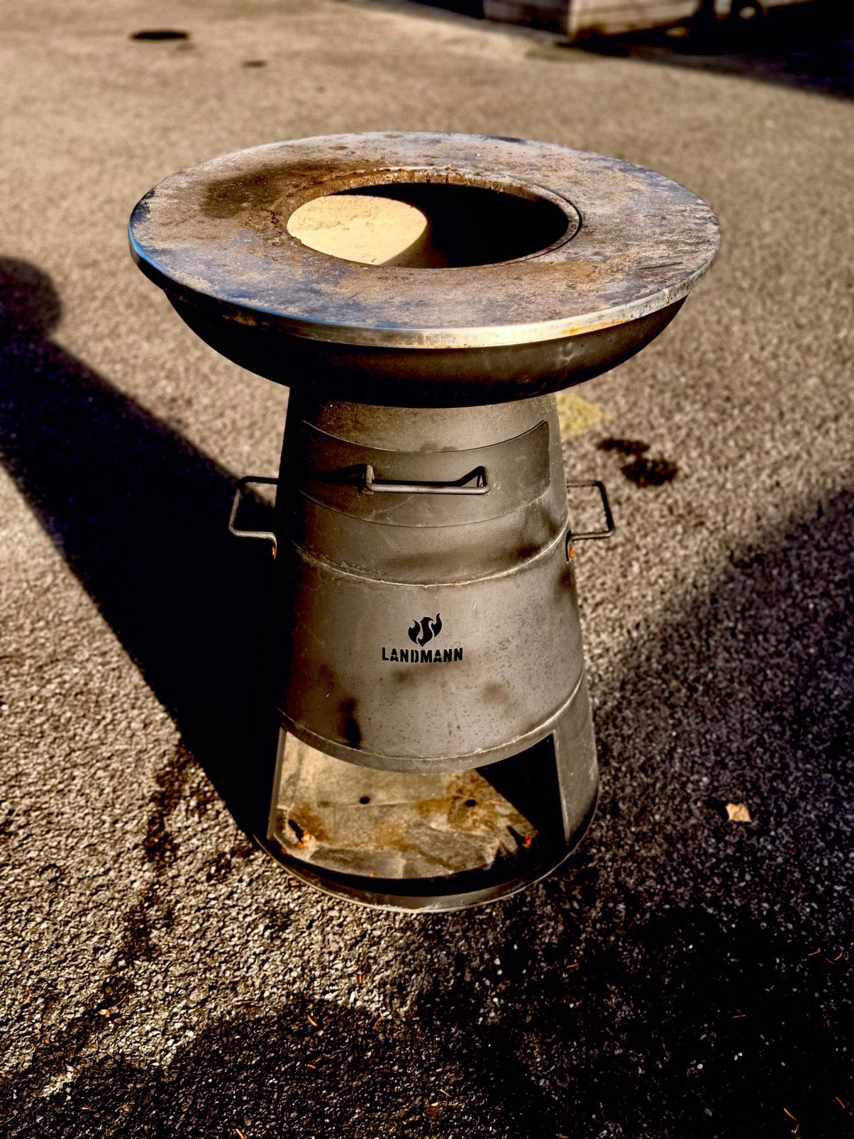 Vuurmand/bbq, Tuin en Terras, Ophalen, Gebruikt, Vuurkorf