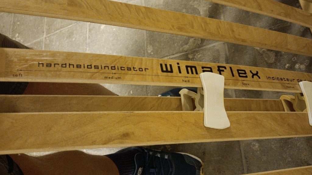 sommier wimaflex réglable avec pieds amovibles, 90 cm, Une personne, Enlèvement, Utilisé